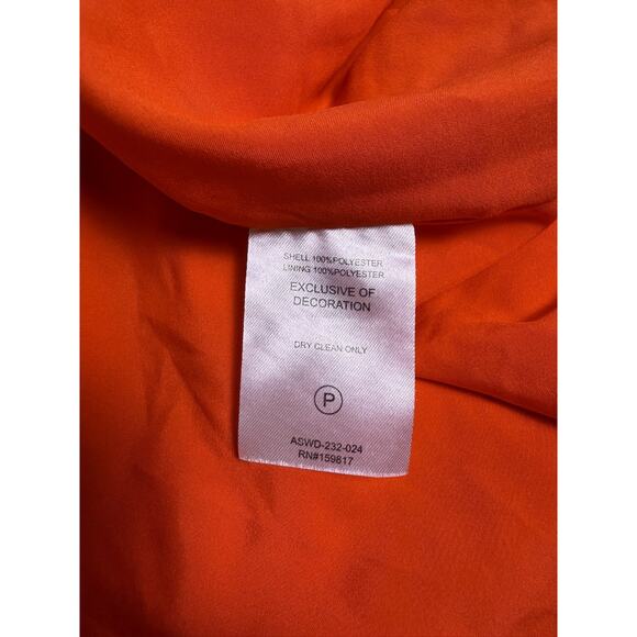 Altar'd State Women's Red Floral Satin Maxi Dress XS V-Neck High Low *read E108 - Picture 11 of 14